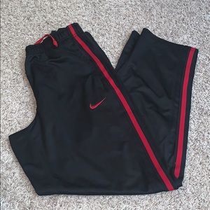 Black and red NIKE sweatpants
